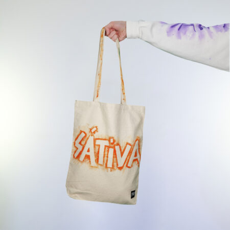 Sátiva Lab Tote — green message