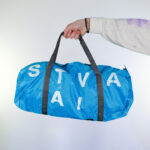Sátiva Lab Duffle — blue stencil