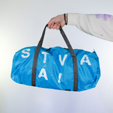 Sátiva Lab Duffle — blue stencil